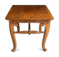 A Swedish Stenciled Fruitwood Writing Table