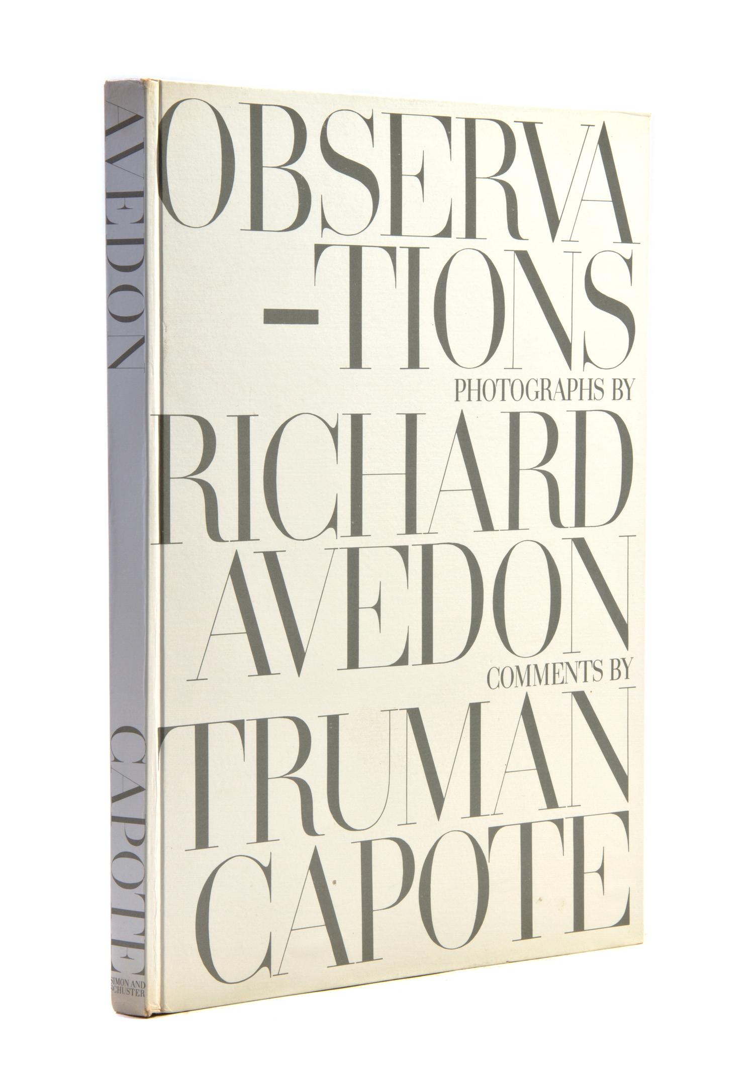 AVEDON, RICHARD. Observations. New York, (1959). First edition.