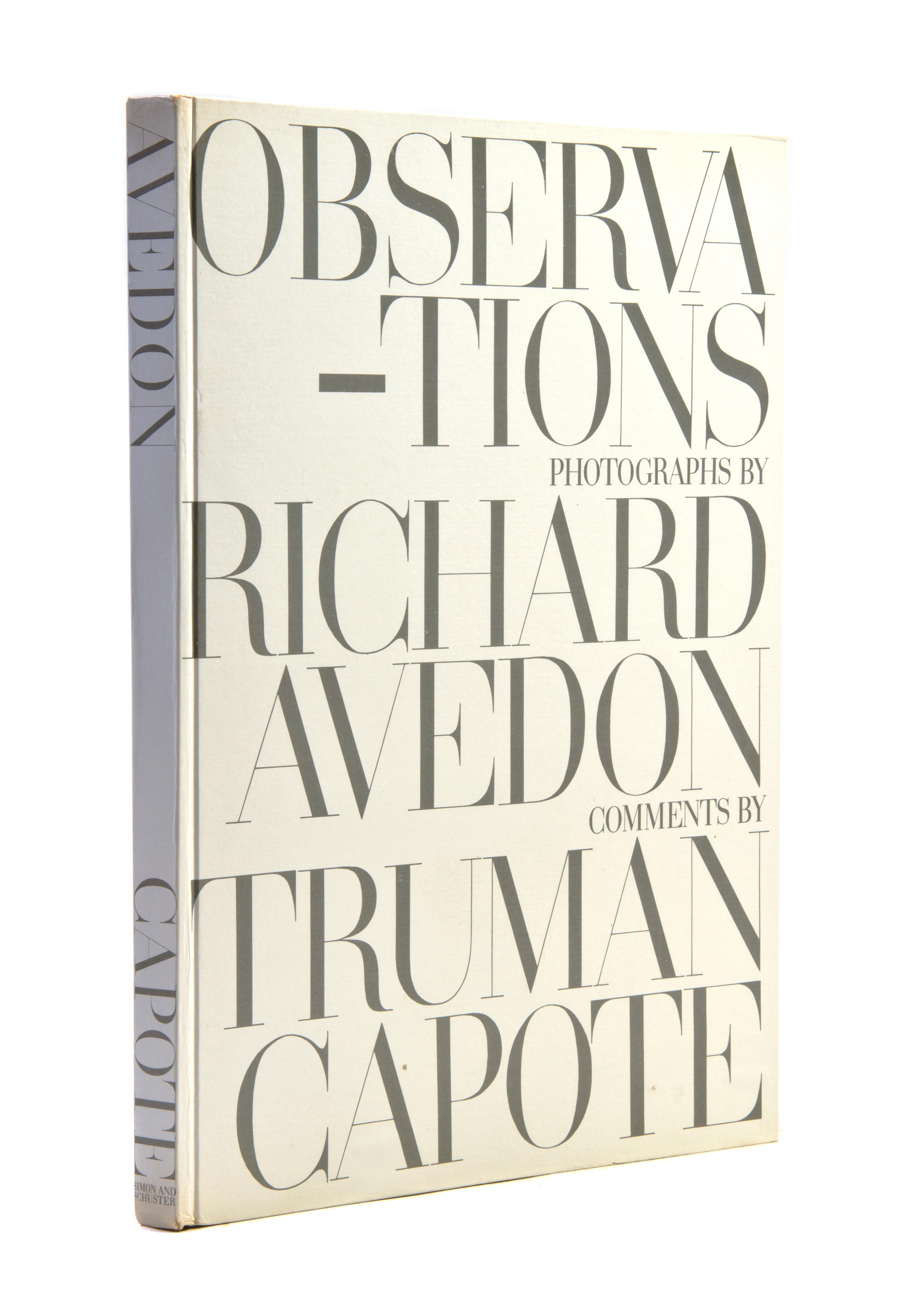 AVEDON, RICHARD. Observations. New York, (1959). First edition.