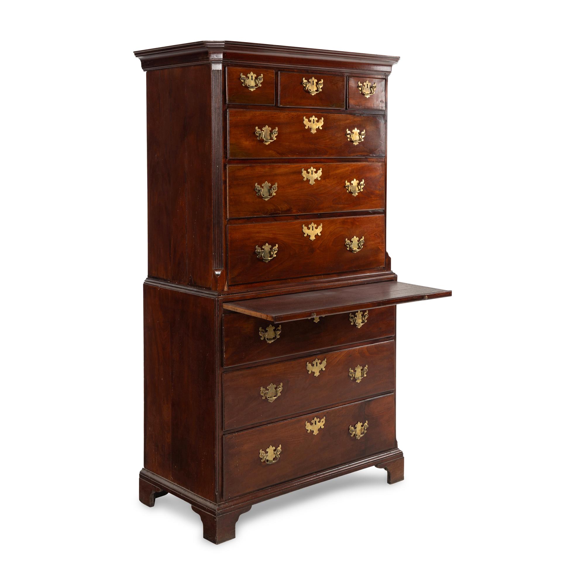 A George III Mahogany Chest-on-Chest