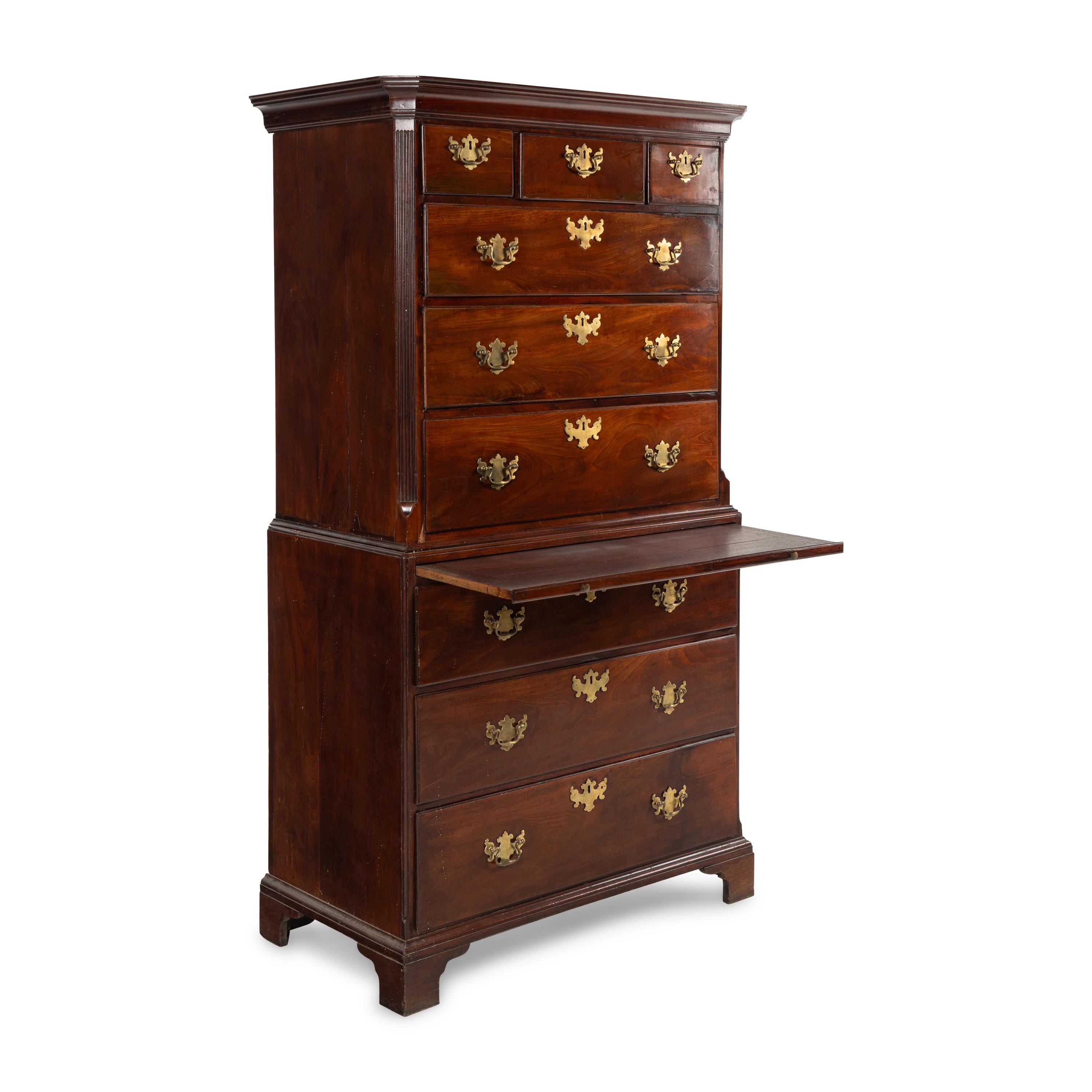 A George III Mahogany Chest-on-Chest