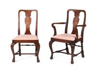 Six Georgian Style Mahogany Dining Chairs — EARLY 20TH CENTURY