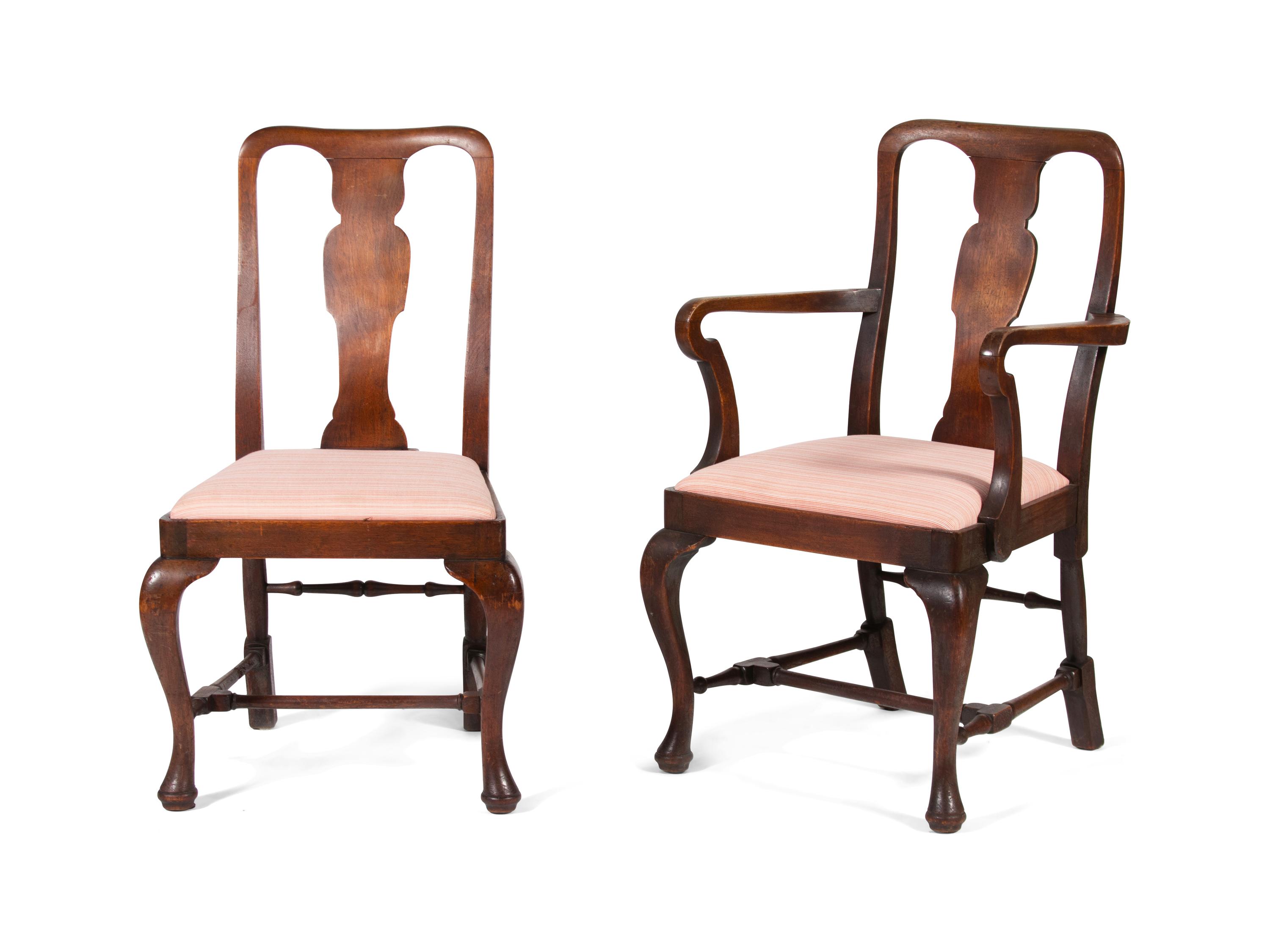 Six Georgian Style Mahogany Dining Chairs — EARLY 20TH CENTURY