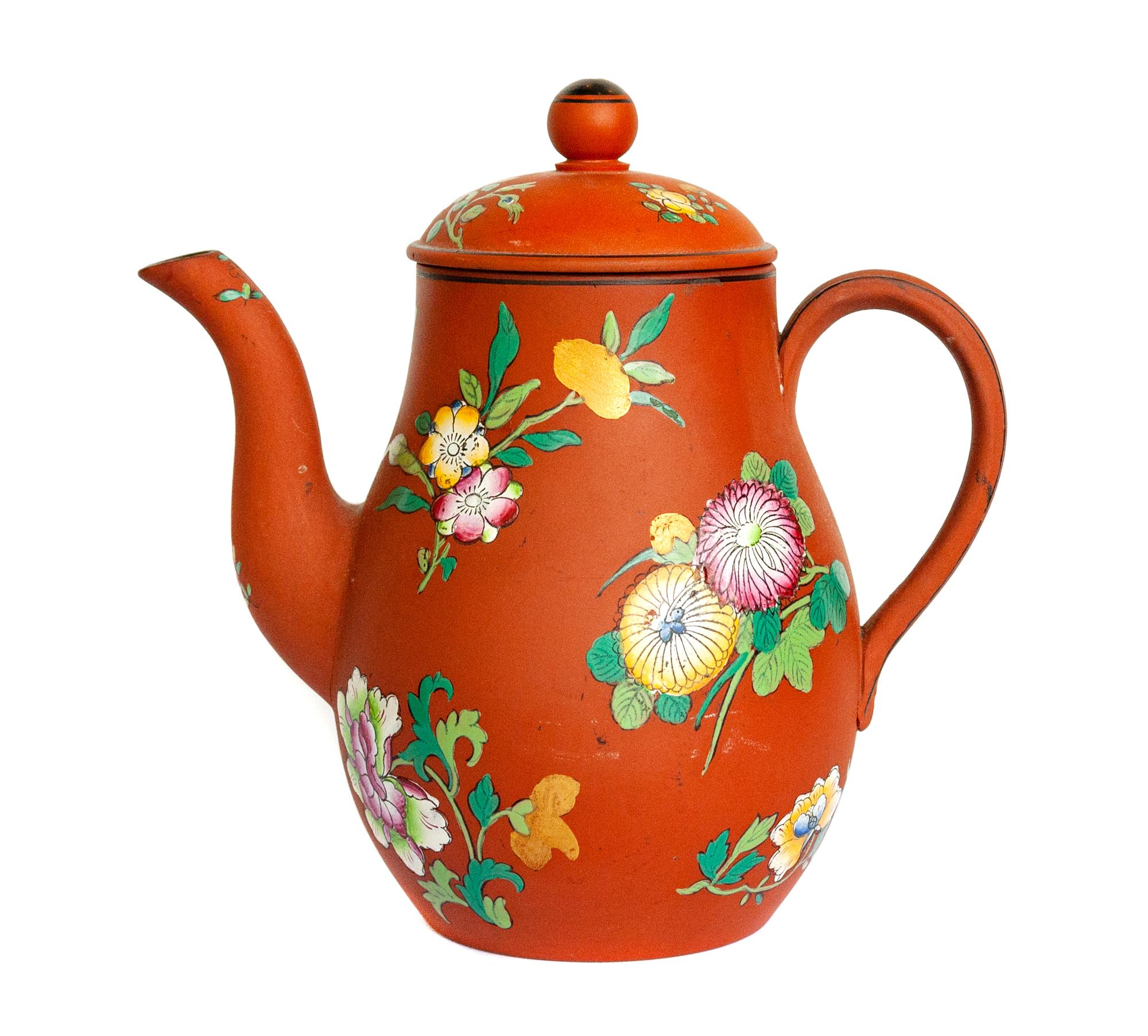 A Wedgwood Rosso Antico Teapot and Cover