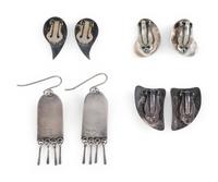 Navajo Silver and Turquoise Earrings
