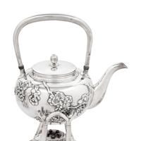 A Japanese Silver Five-Piece Tea and Coffee Service