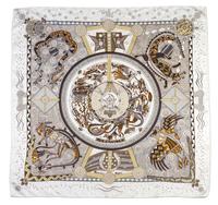 An Hermes Silk Scarf, 35 x 35 inches.