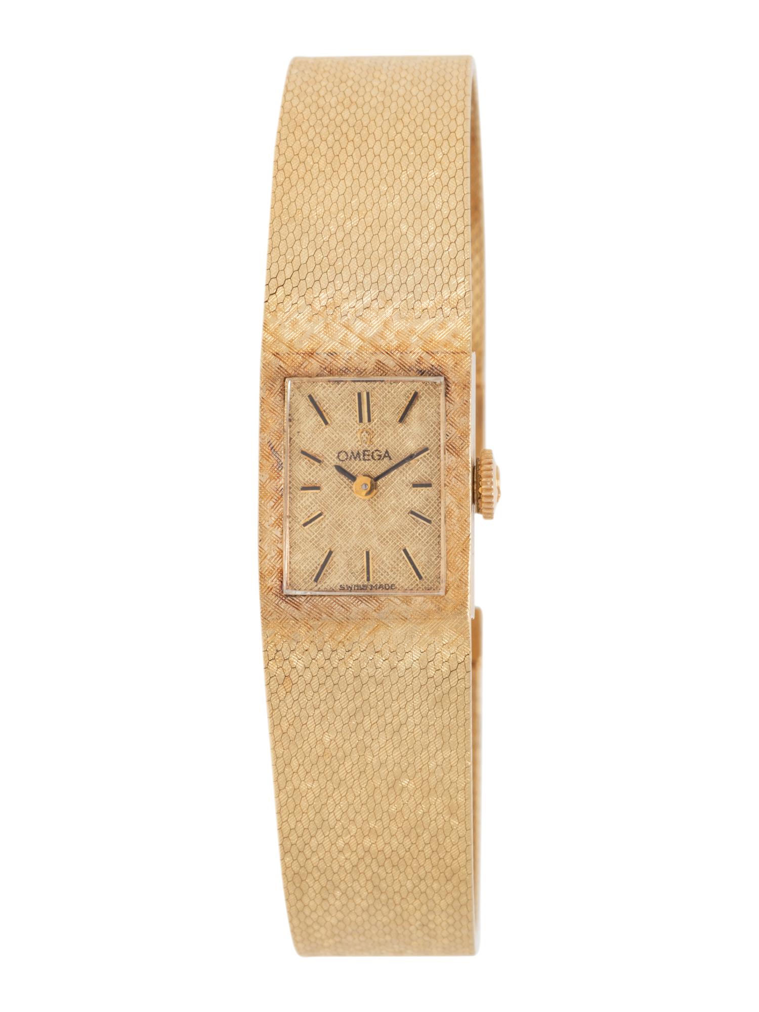 OMEGA, 14K YELLOW GOLD WATCH