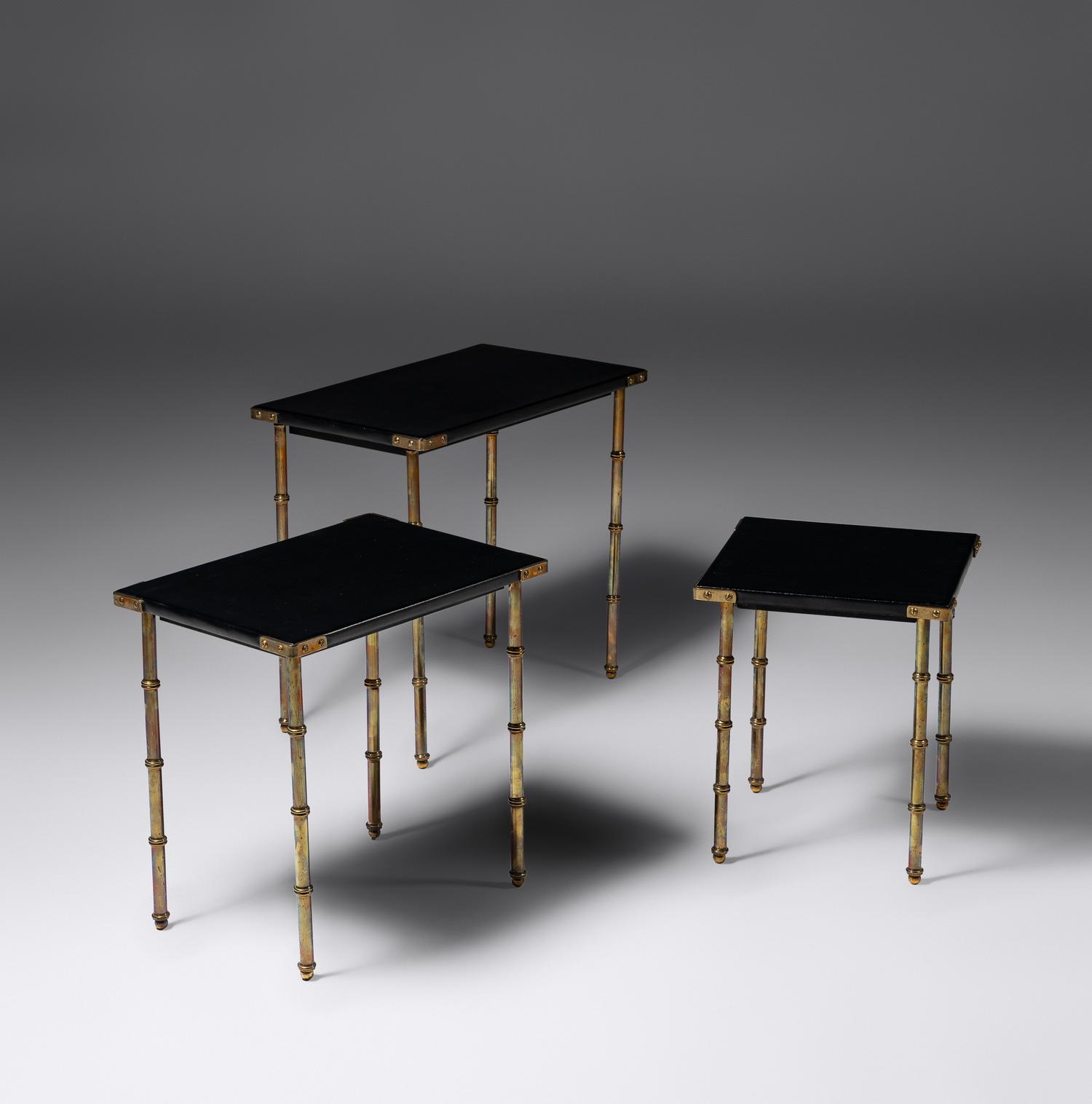 Set of Three Nesting Tables, c. 1950 France