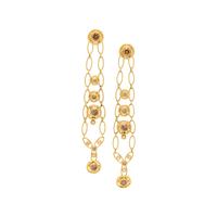 H. STERN, YELLOW GOLD, COLORED DIAMOND, AND DIAMOND EARRINGS