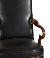 A Pair of George II Style Mahogany Open Armchairs — 20th Century