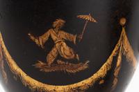 A Pair of Regency Tole Piente Urns
