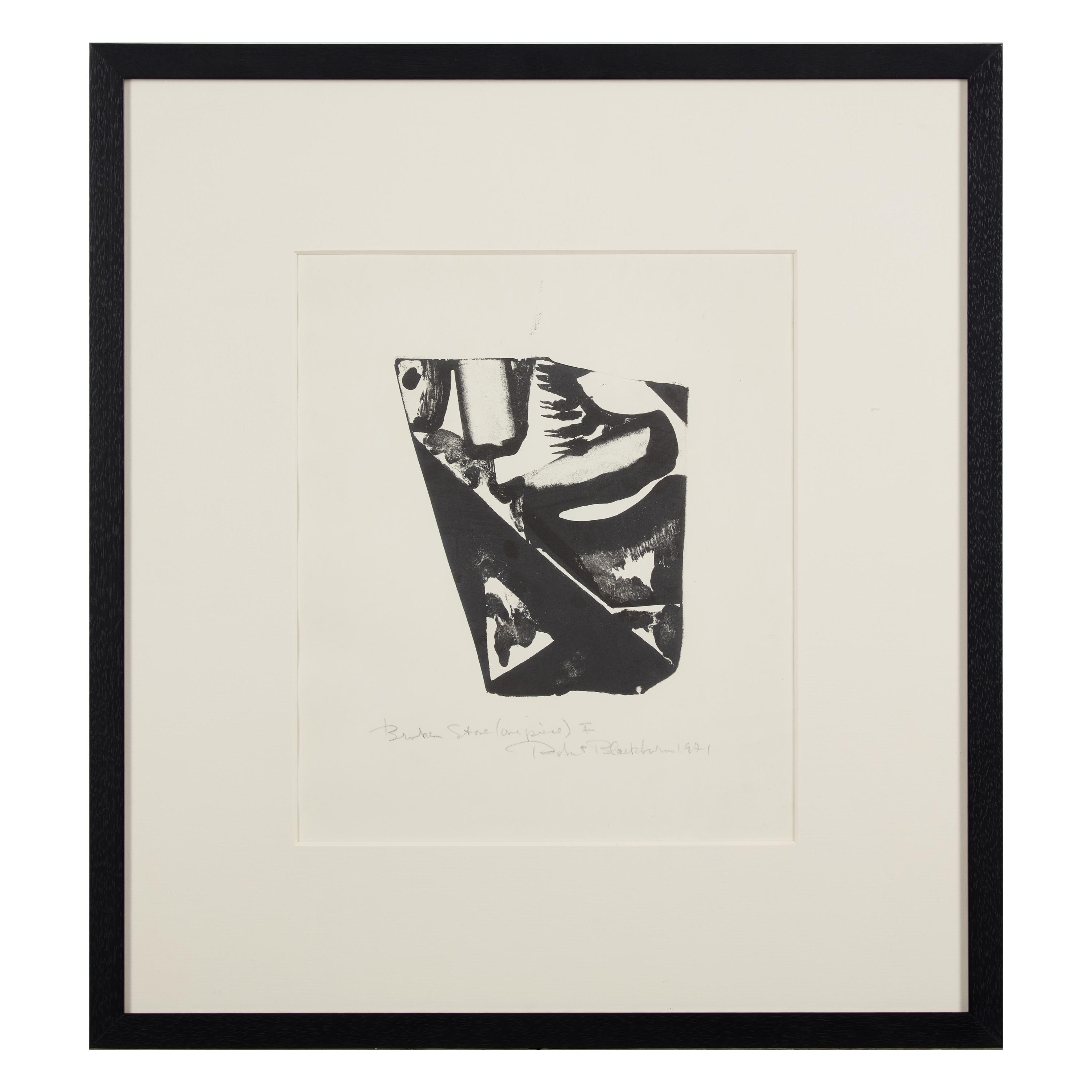 Robert Blackburn (American, 1920-2003) — Untitled (aka Broken Stone I, One Piece ), 1971