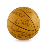 A 1958-59 St. Louis Hawks Team Signed Autograph Basketball (Beckett Authentication Services)