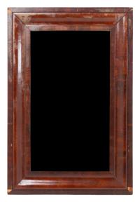 An American Mahogany Mirror Height 36 3/4 x width 24 1/2 inches.