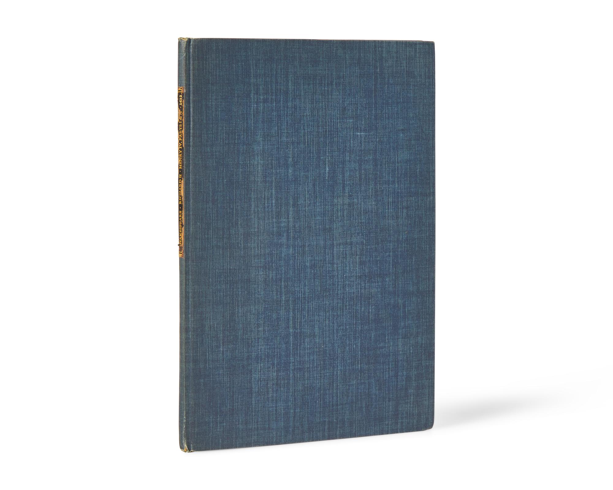 [Literature] [Shakesepeare, William] King Henry the Fourth, Leaf Extracted From the First Folio, Bound With Leaves From the Second Folio