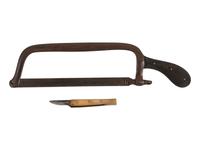 [CIVIL WAR]. Civil War-era medical items, including small knife or scalpel, possibly POW art.