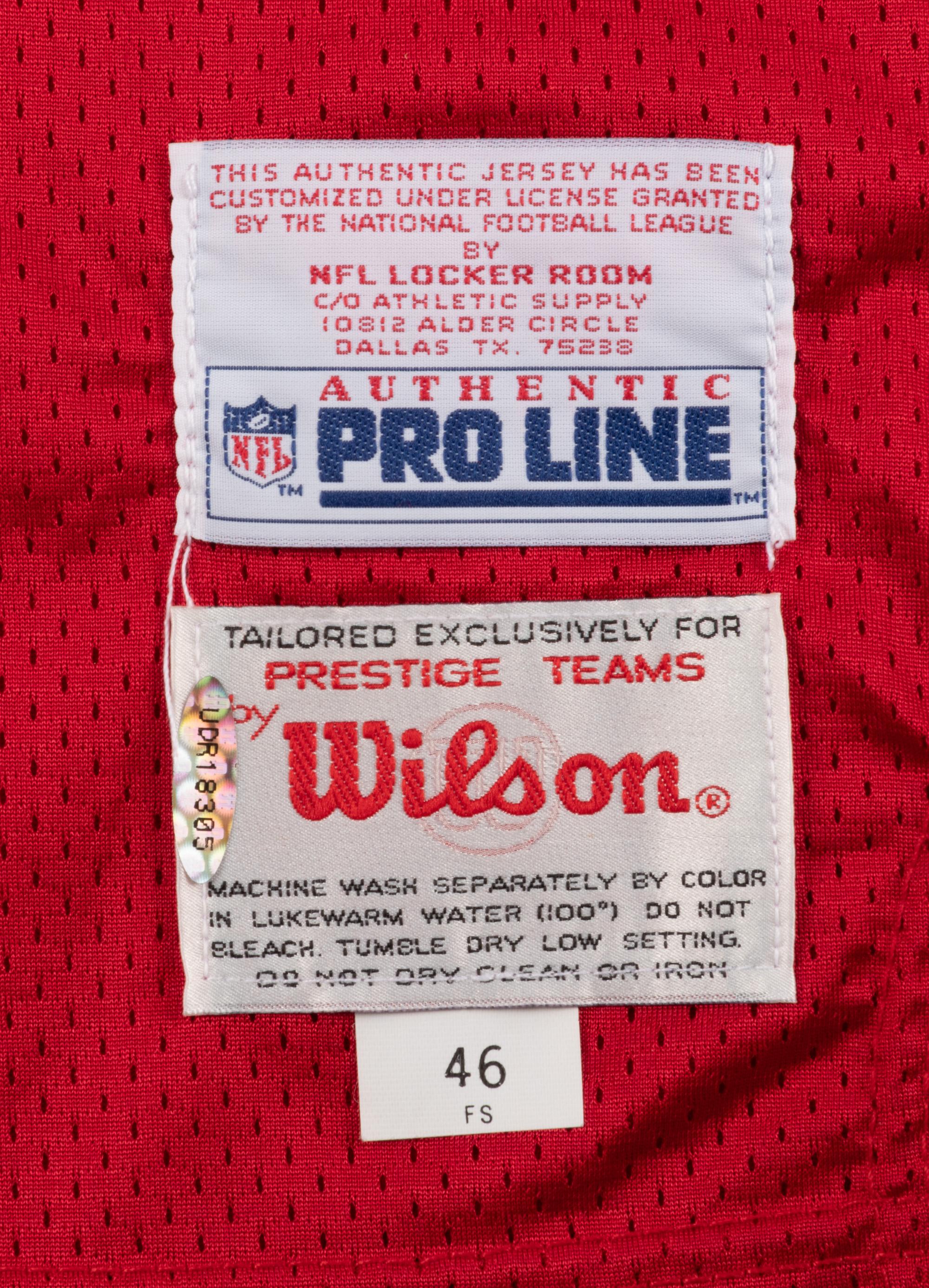 A Joe Montana Signed San Francisco 49ers Jersey (Wilson Pro Line),