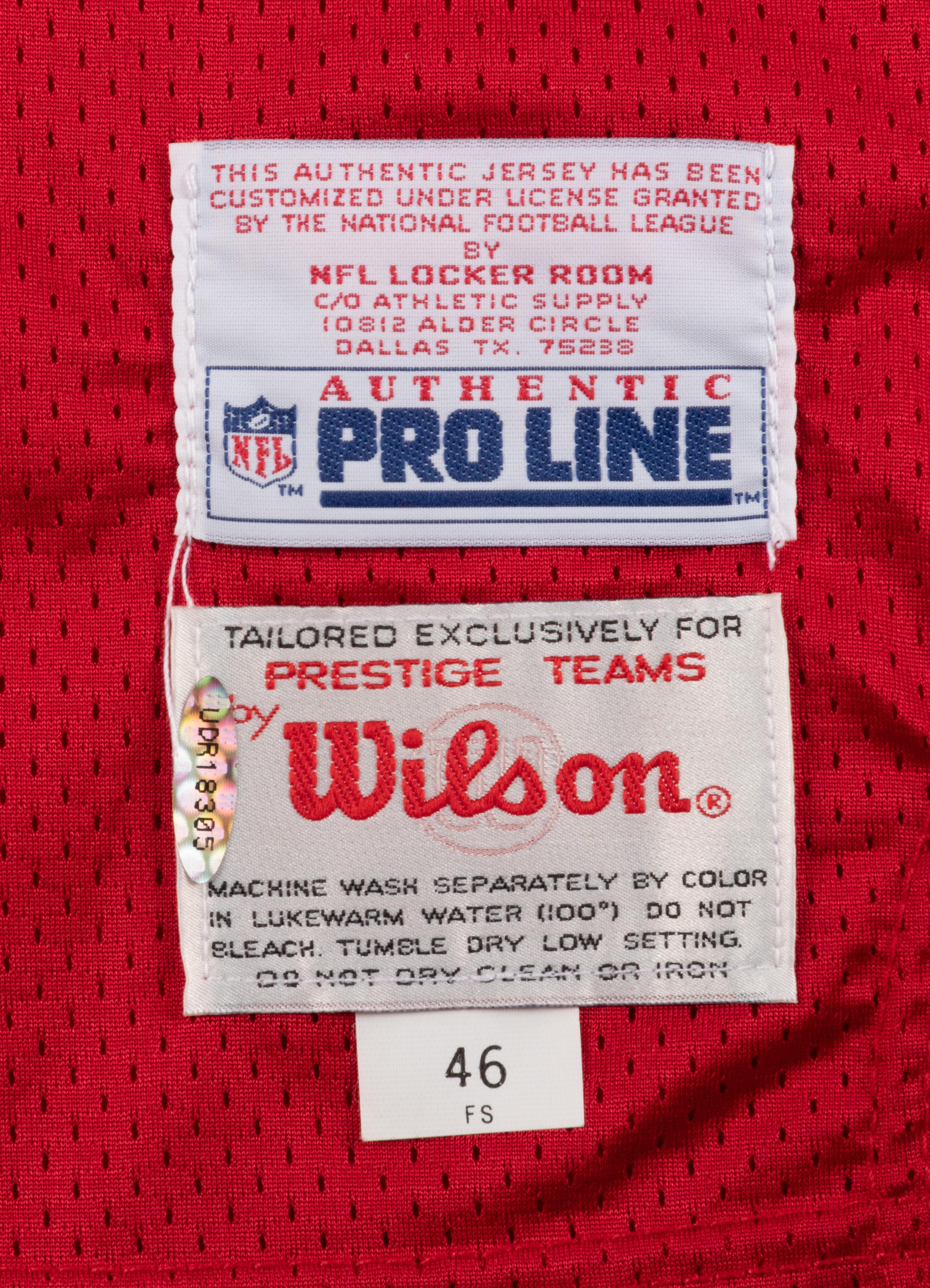 A Joe Montana Signed San Francisco 49ers Jersey (Wilson Pro Line),