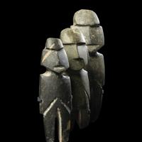 Three Mezcala Stone Standing Figures