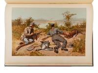 REMINGTON, Frederic (1861-1909), Arthur Burdett FROST (1851-1928) and others, illustrators. -- GOULD, A.C., editor. Sport. Or Fishing and Shooting. Boston: Bradlee Whidden, 1889.