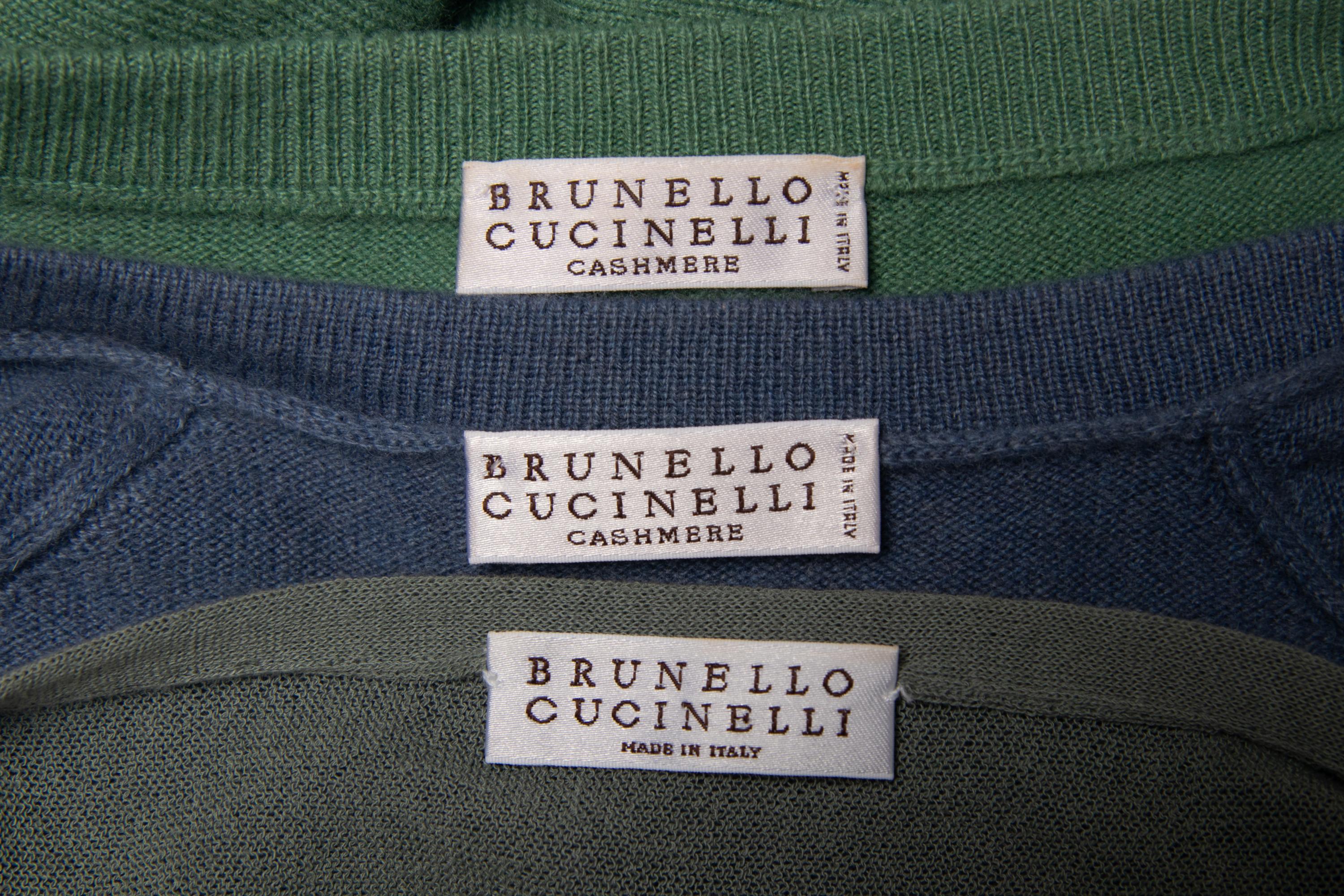 Three Brunello Cucinelli Sweaters