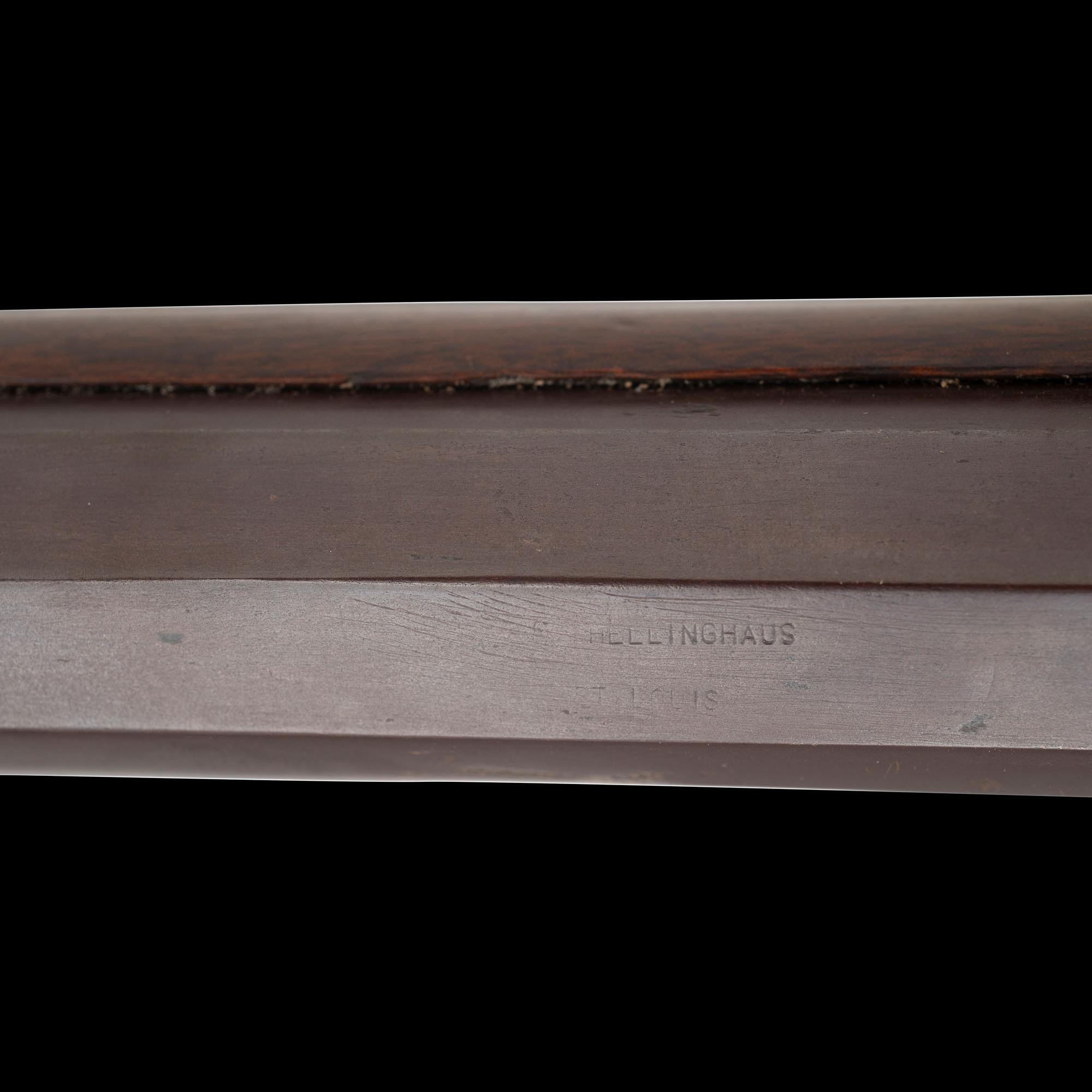St. Louis Half-Stock Heavy Barreled Plains Rifle by Frederick Hellinghaus