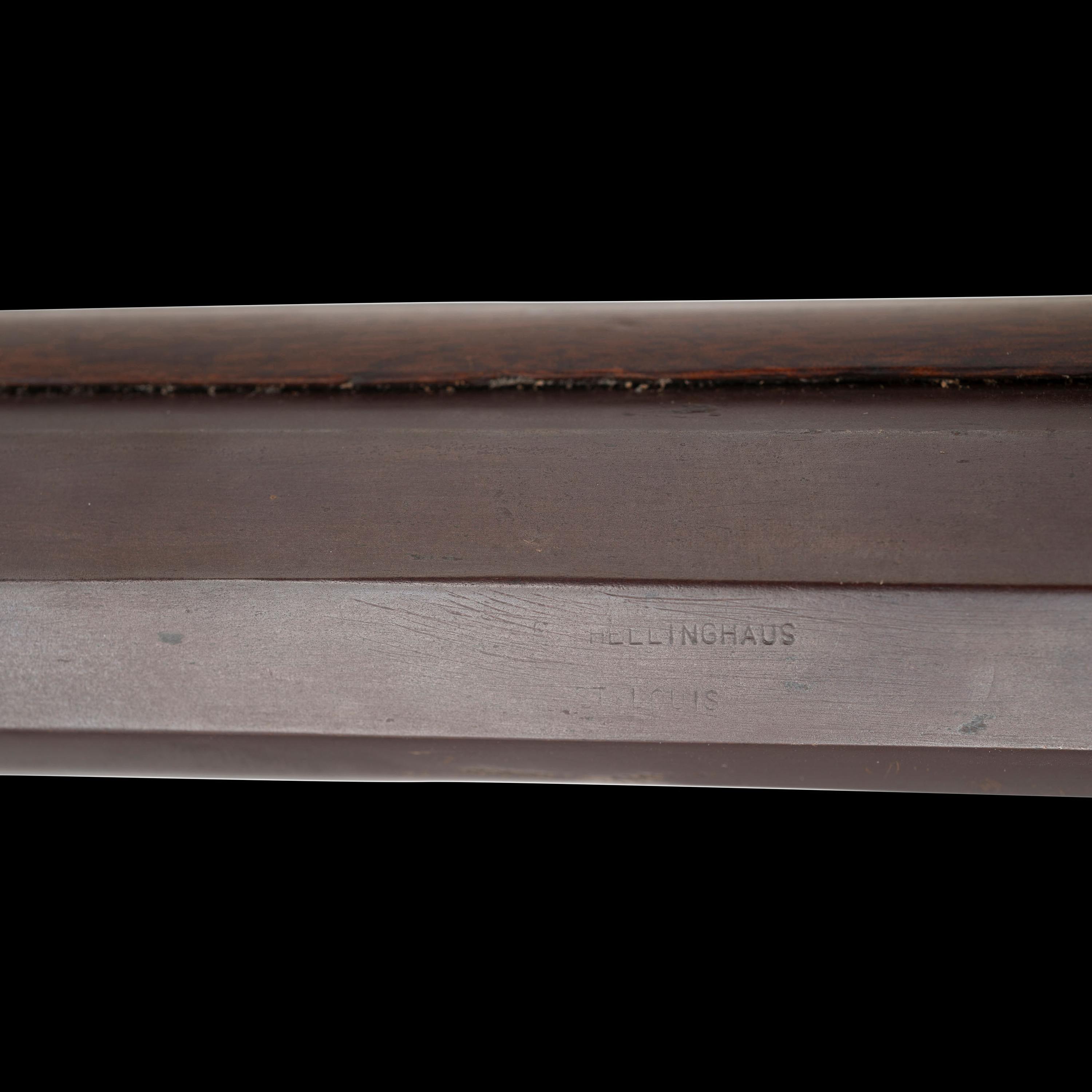 St. Louis Half-Stock Heavy Barreled Plains Rifle by Frederick Hellinghaus