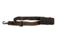 Complete leather carbine sling with attached Burnside cartridge box.