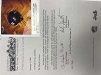 A Mario Lemieux Signed Autograph Game Used Jofa Hockey Helmet (Grey Flannel Letter, Beckett Authentication Services Sticker)