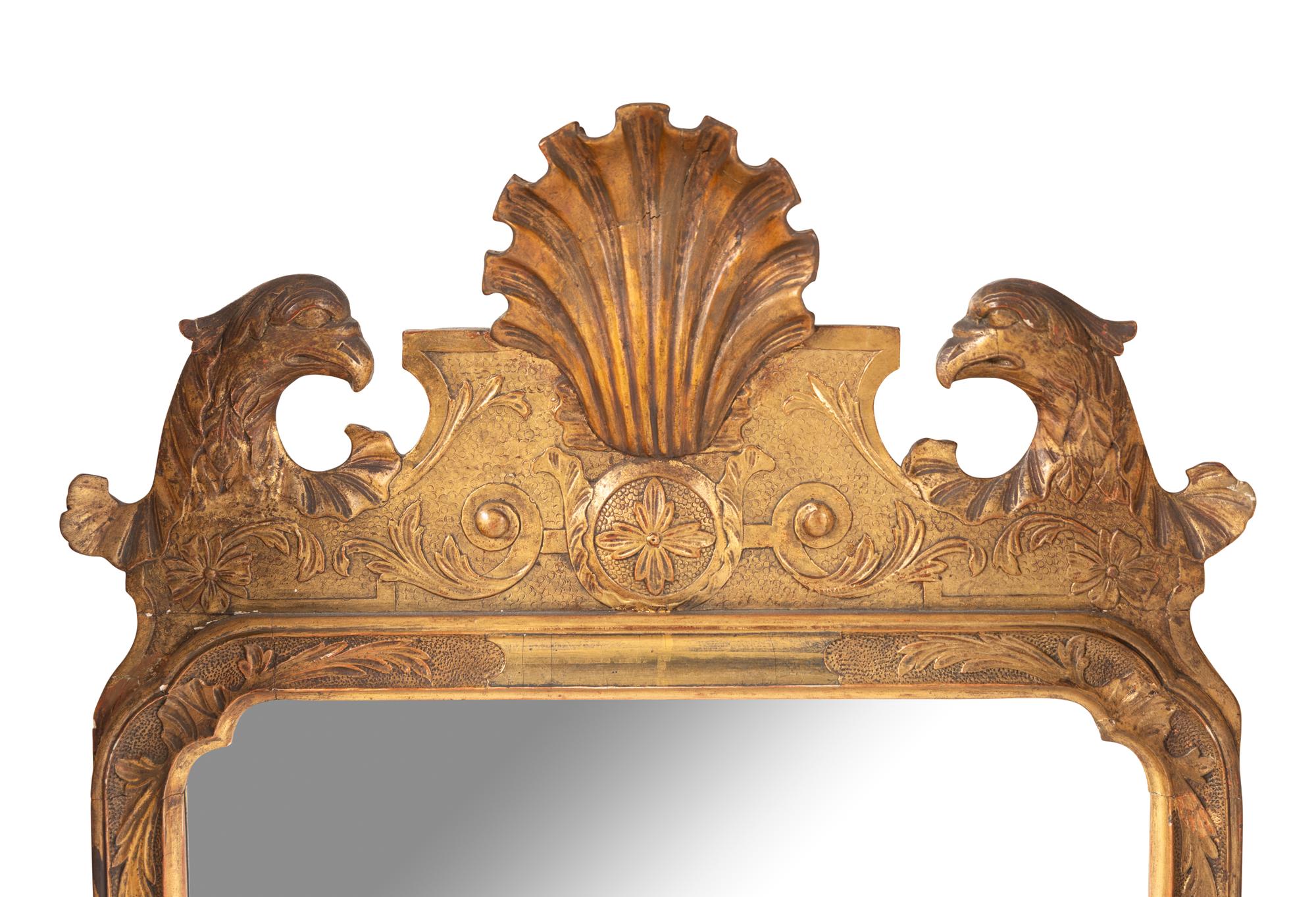 An Irish George II Giltwood Mirror