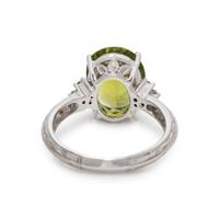 PERIDOT AND DIAMOND RING