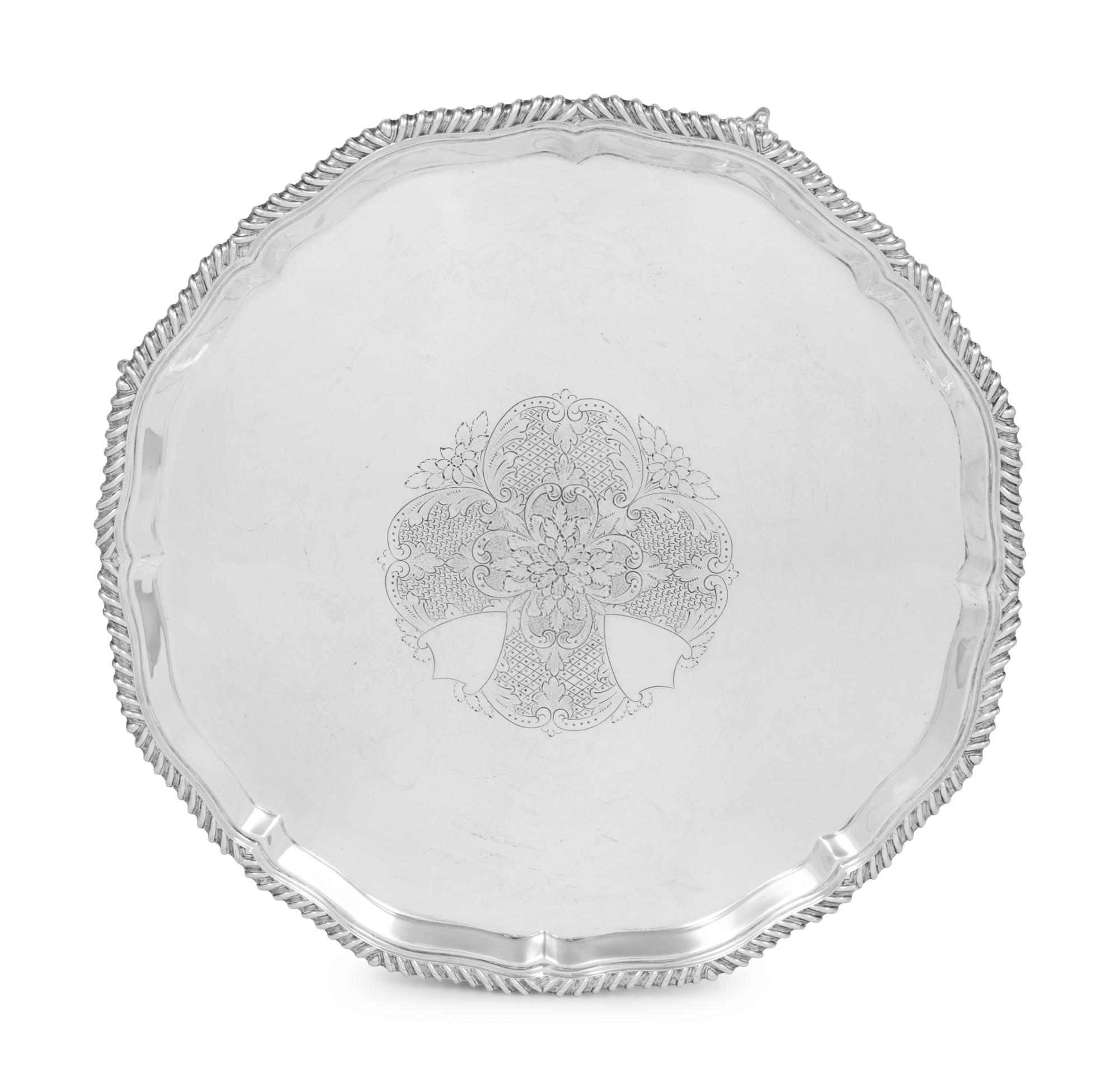 A Victorian Silver Salver