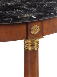 An Empire Style Mahogany Marble-Top Table