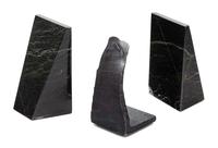 A Pair of Marble Book Ends Height 7 inches. — 20TH CENTURY