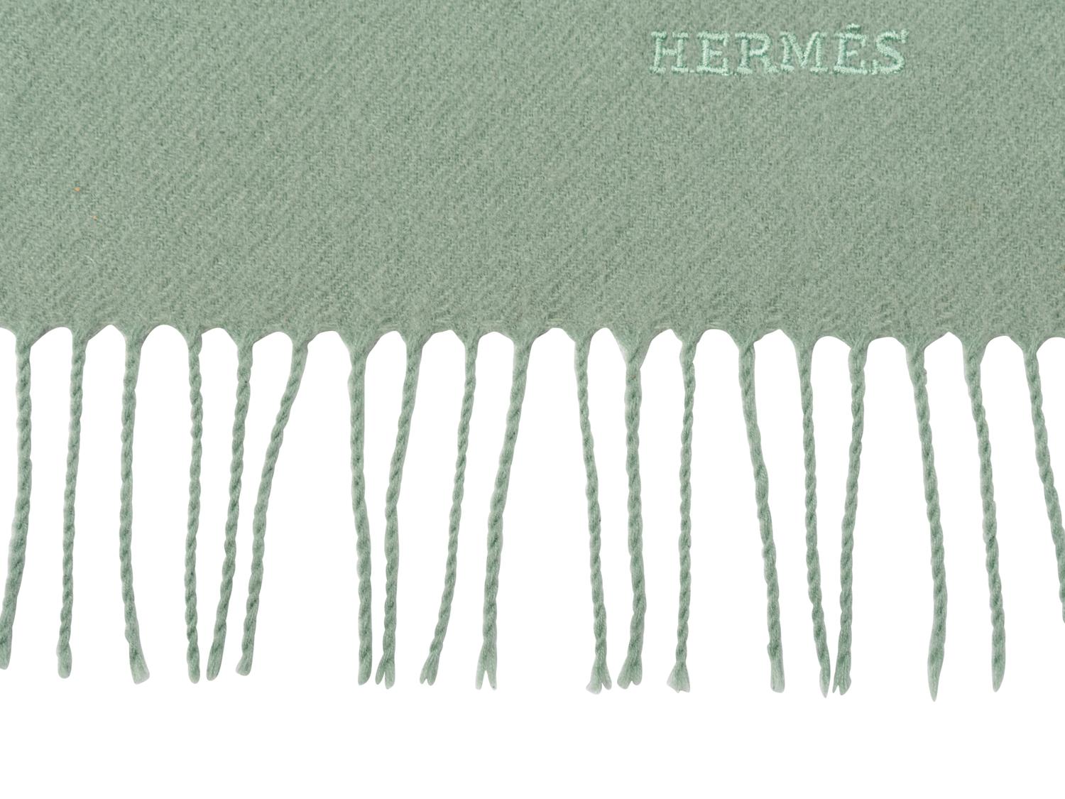Hermès Cashmere Scarf with Fringe