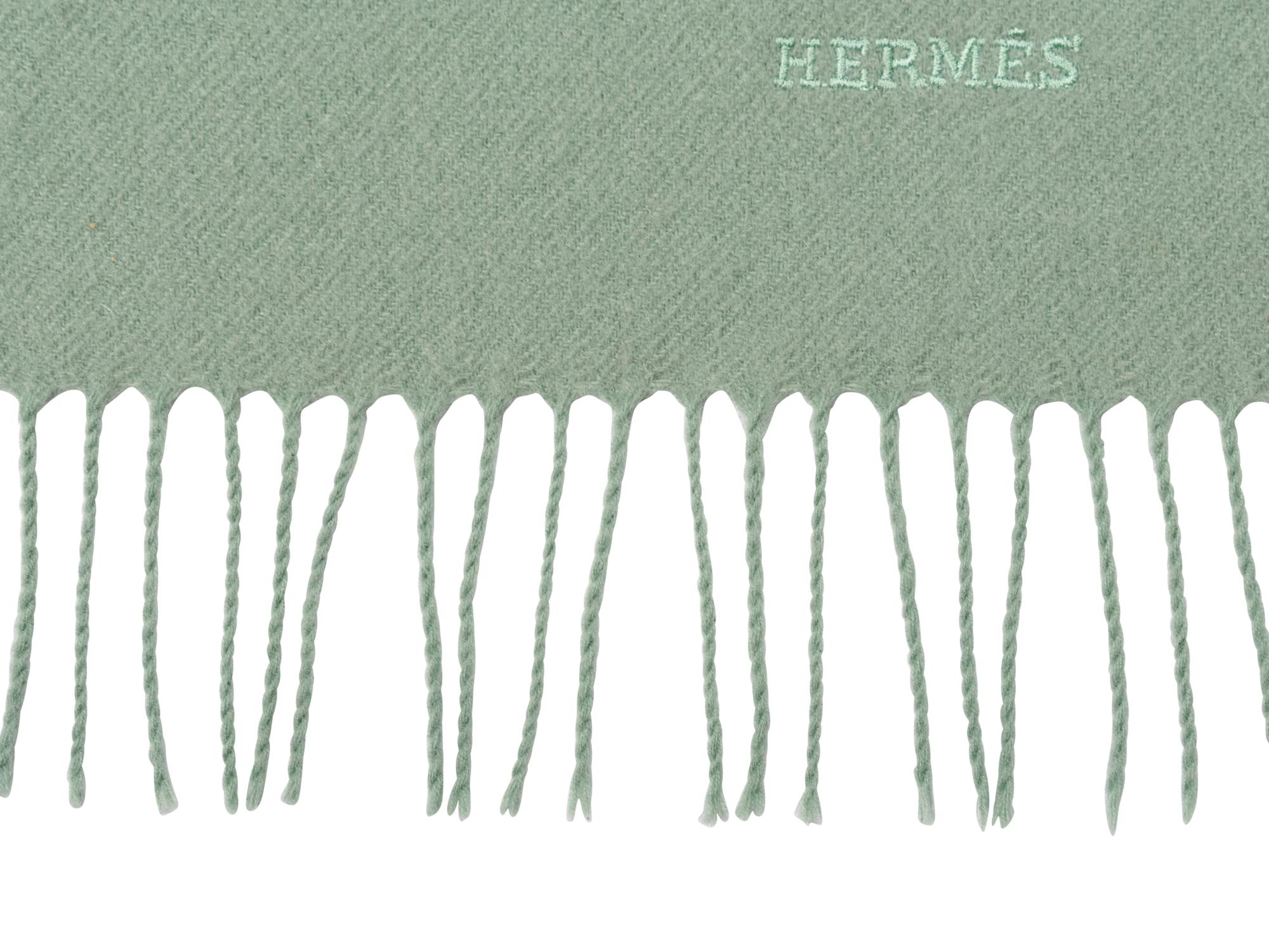 Hermès Cashmere Scarf with Fringe