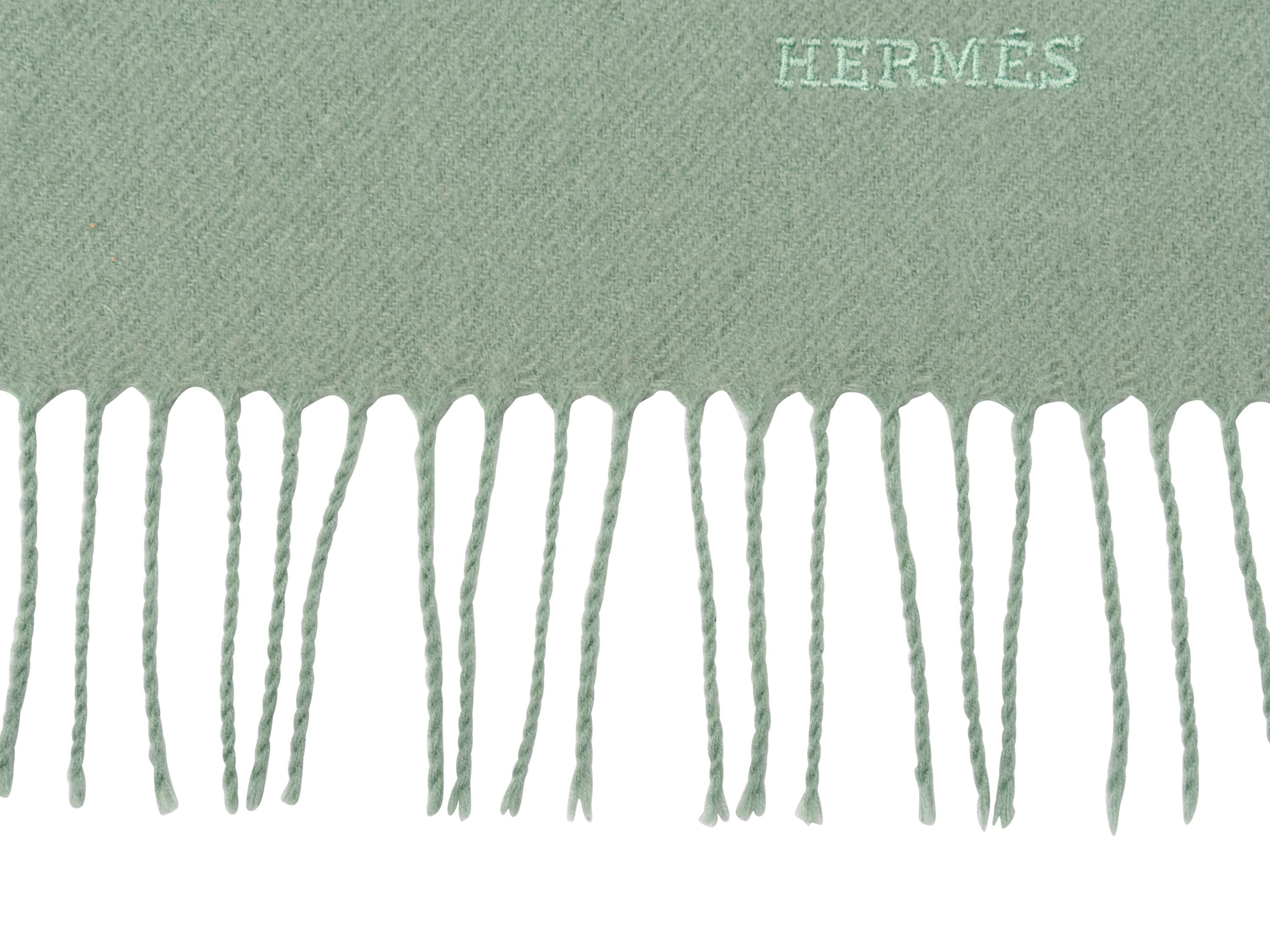 Hermès Cashmere Scarf with Fringe