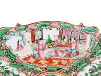 Five Chinese Export Famille Rose Porcelain Plates
