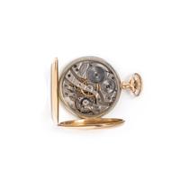 HOWARD WATCH CO., 14K YELLOW GOLD OPEN FACE POCKET WATCH