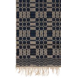 Two Cotton and Linen Jacquard Coverlets