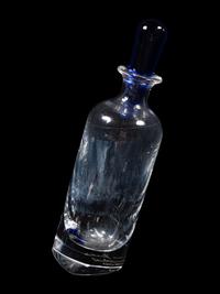 A Thomas Bastide for Baccarat Cut Glass Projection Decanter and Rocks Glass Set