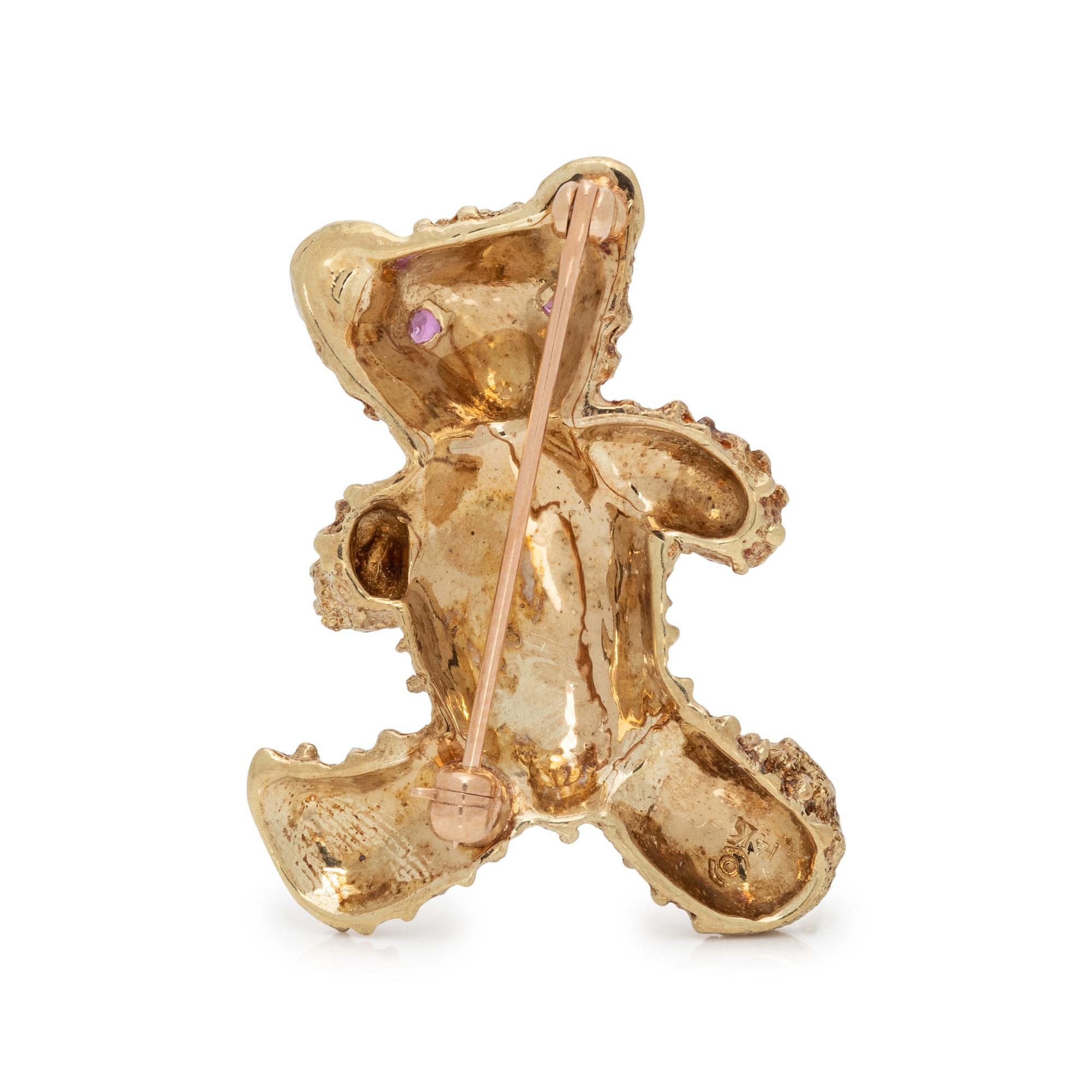 COLLECTION OF YELLOW GOLD ANIMAL BROOCHES