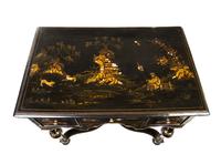 A William and Mary Style Laquered Table Height 28 x width 19 1/8 depth 30 1/8 inches. — 19TH CENTURY