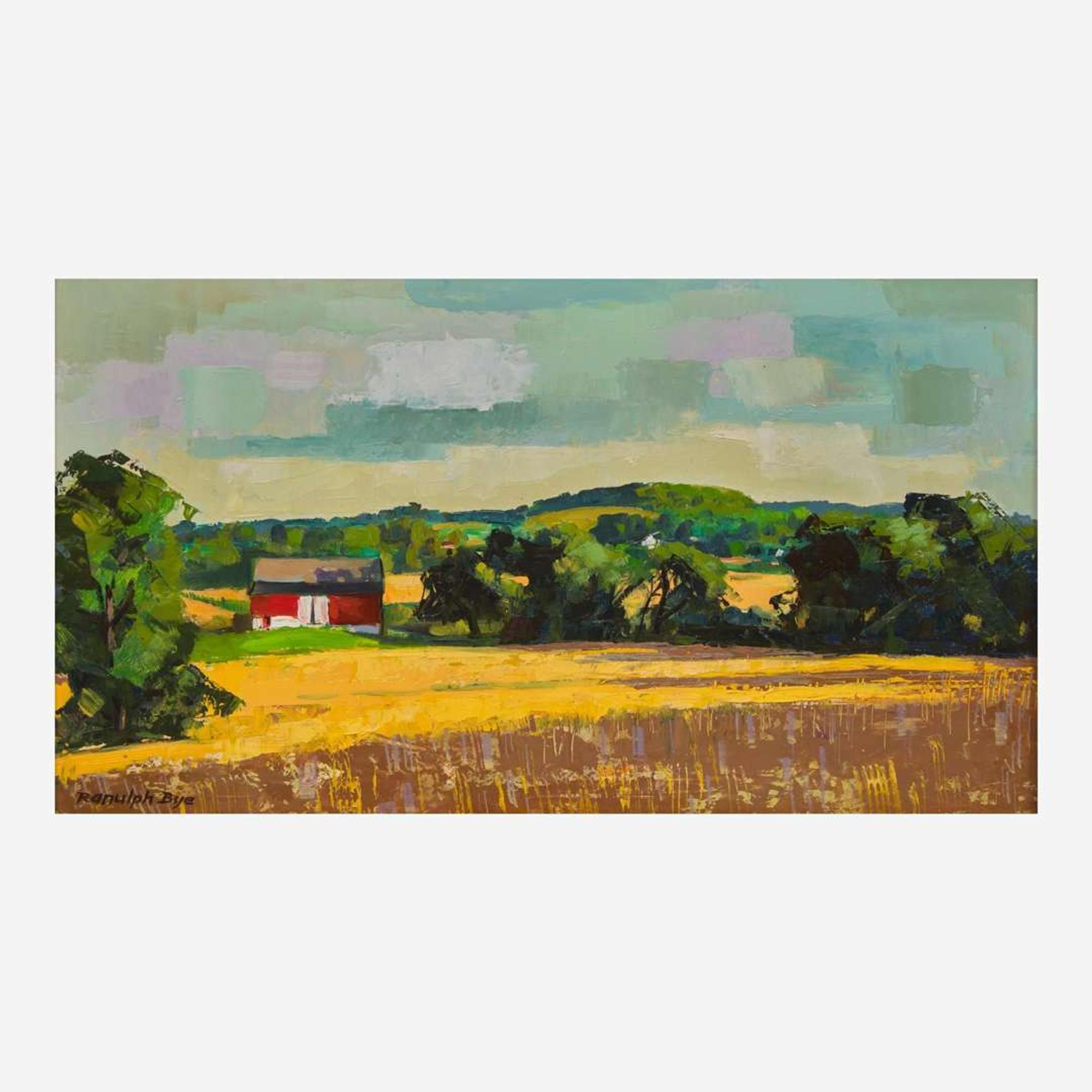 Ranulph Bye (American, 1916-2003) Evening Wheatfield