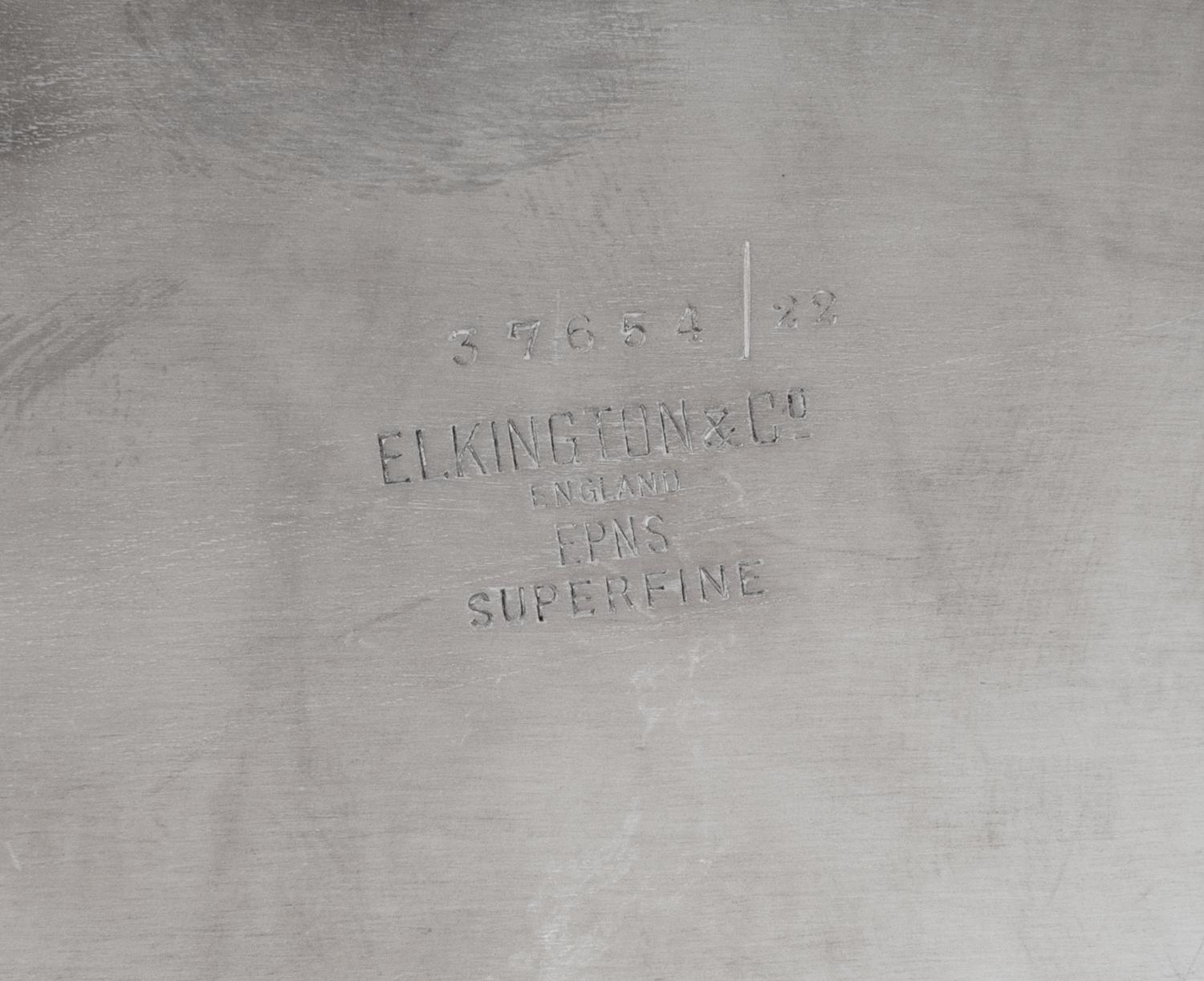 An English Silver-Plate Handled Serving Tray