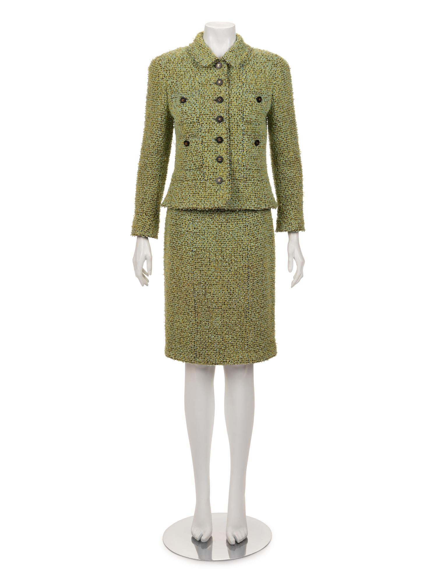 Chanel Two-Piece Wool Skirt Suit, 1980-90s