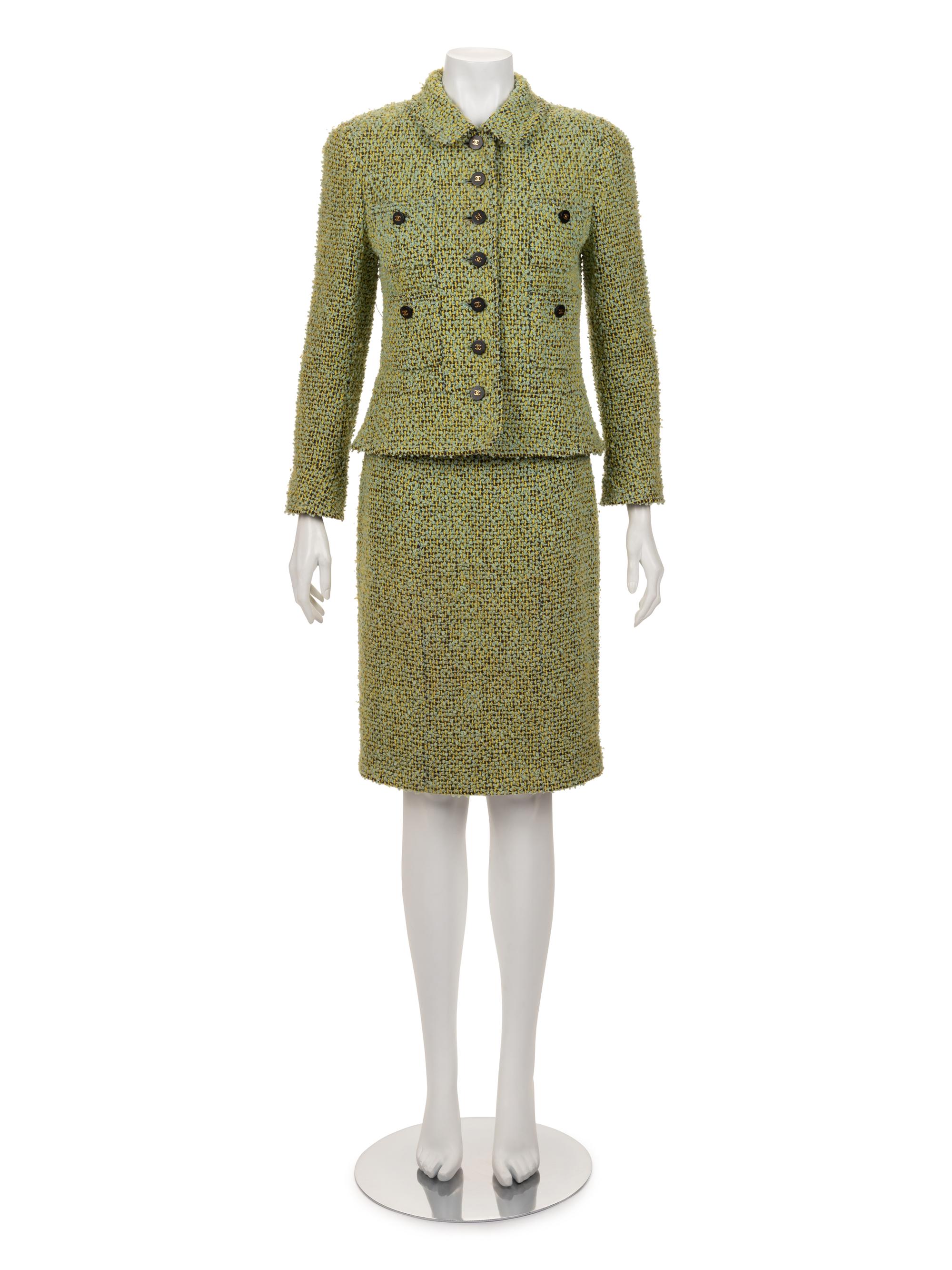 Chanel Two-Piece Wool Skirt Suit, 1980-90s