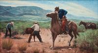 Roping a Calf