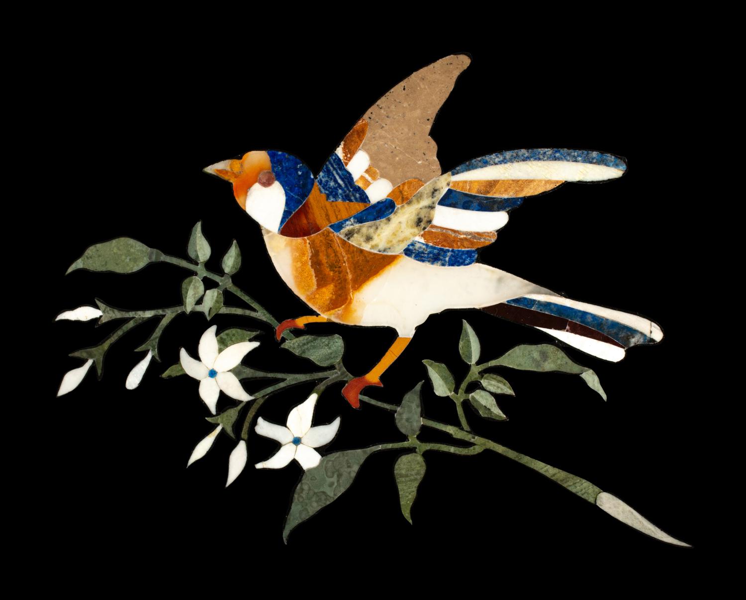 A Set of Four Italian Pietra Dura Plaques